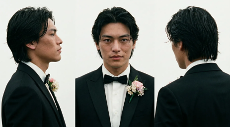 Protagonist reference images and appearance details